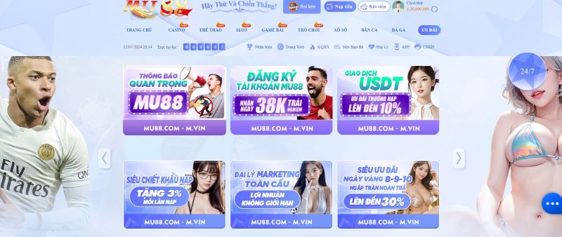 Các khuyến mãi hot Mu88 đang cung cấp